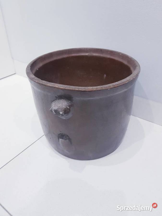 Stary duży kamionkowy garnek do kiszenia ogórków Dąbrowa Górnicza