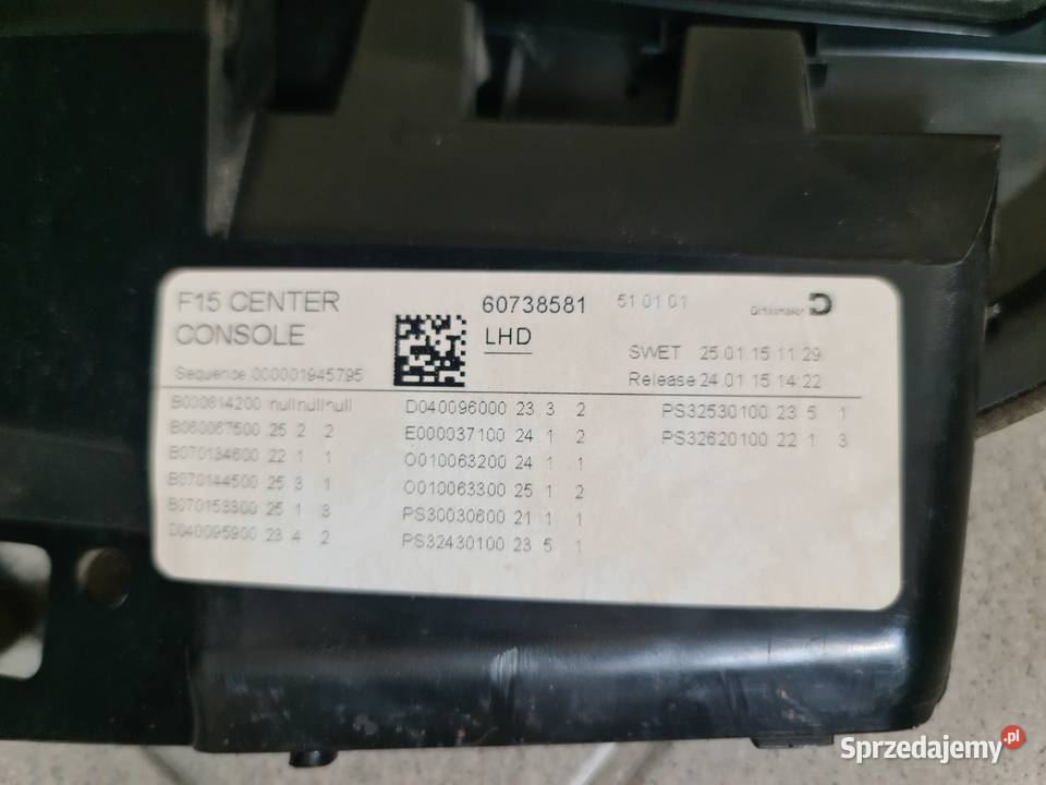 BMW X5 X6 F15 F16 F85 F86 tunel stelaż 5116 osobowe Puszczykowo