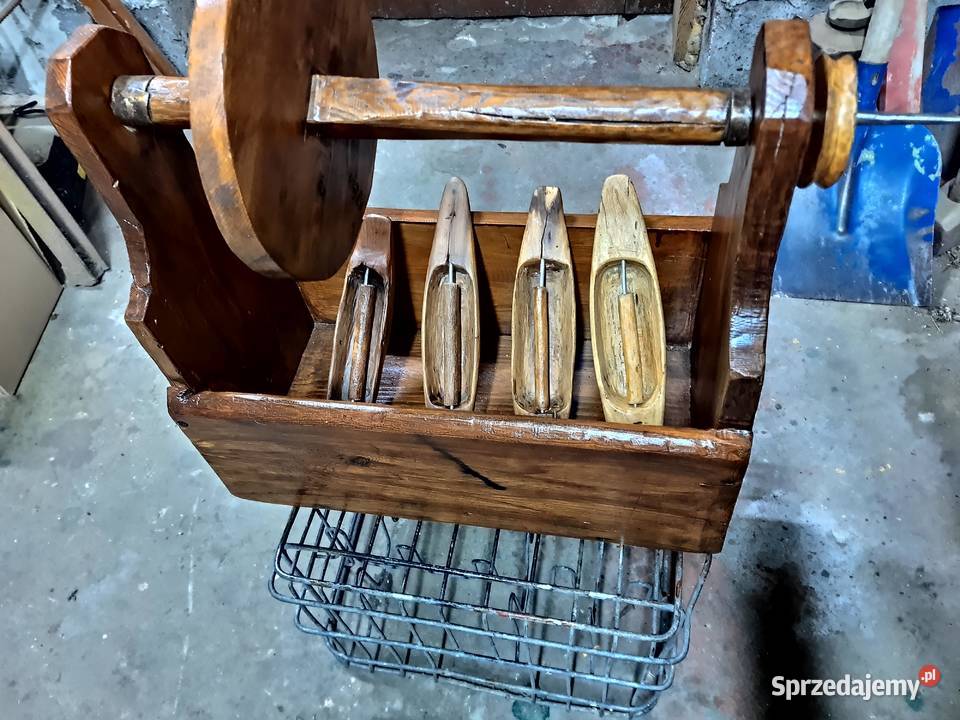 Potak nietuzinkowe akcesorium tkackie Antyki, Sztuka, Kolekcje Sułków