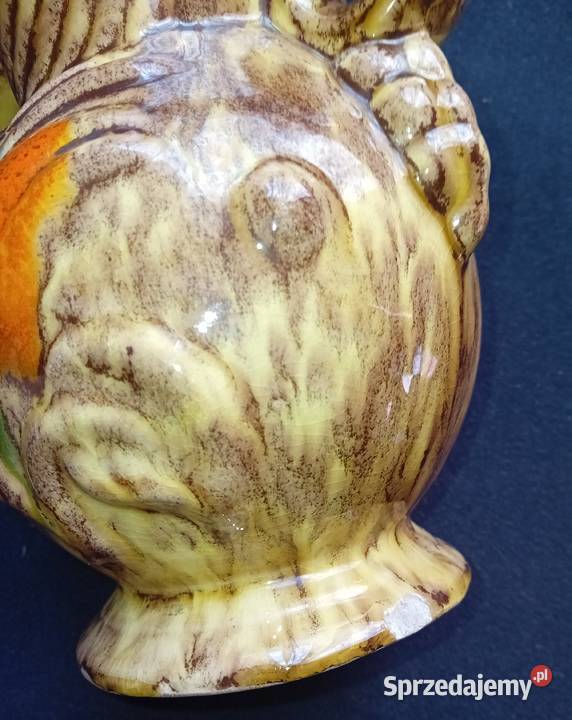 Wazon amfora ceramika z polewą uranową Jasba Koźminek
