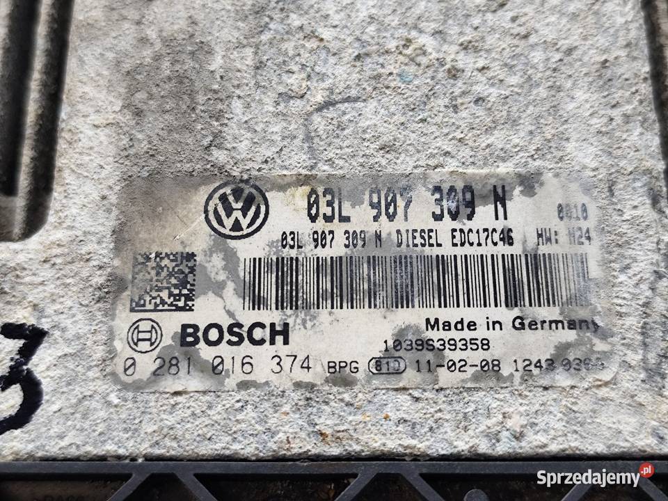 Vw Passat B7 20tdi Komputer Sterownik Silnika Rok produkcji 2011