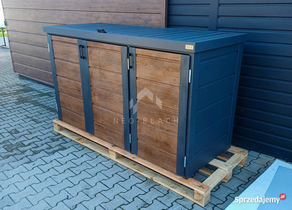 Zabudowa koszy na śmieci wiata obudowa Rawa Mazowiecka