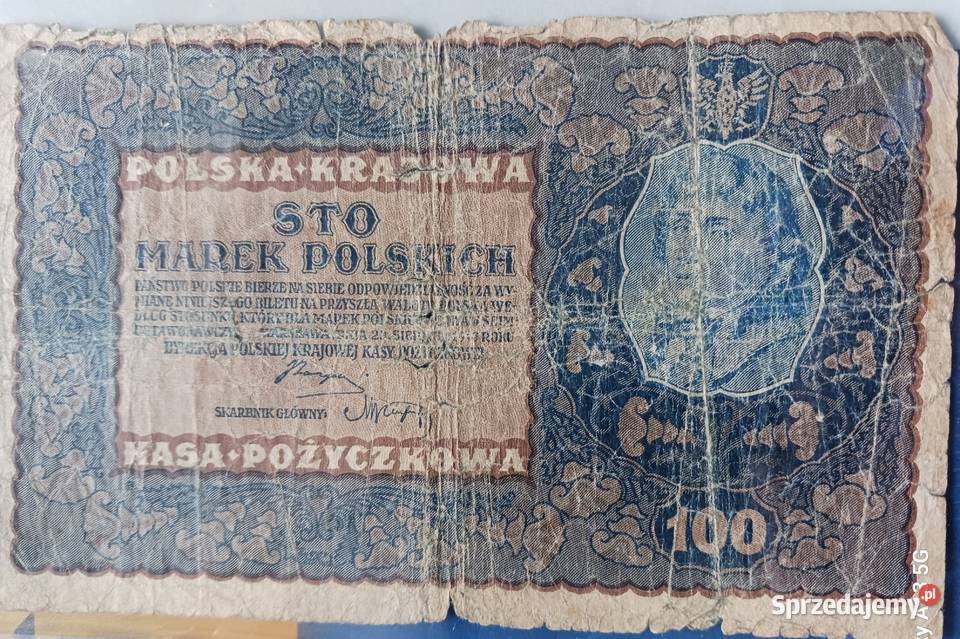 100 Marek Polskich 1919 r Warszawa ID Seria B Konin