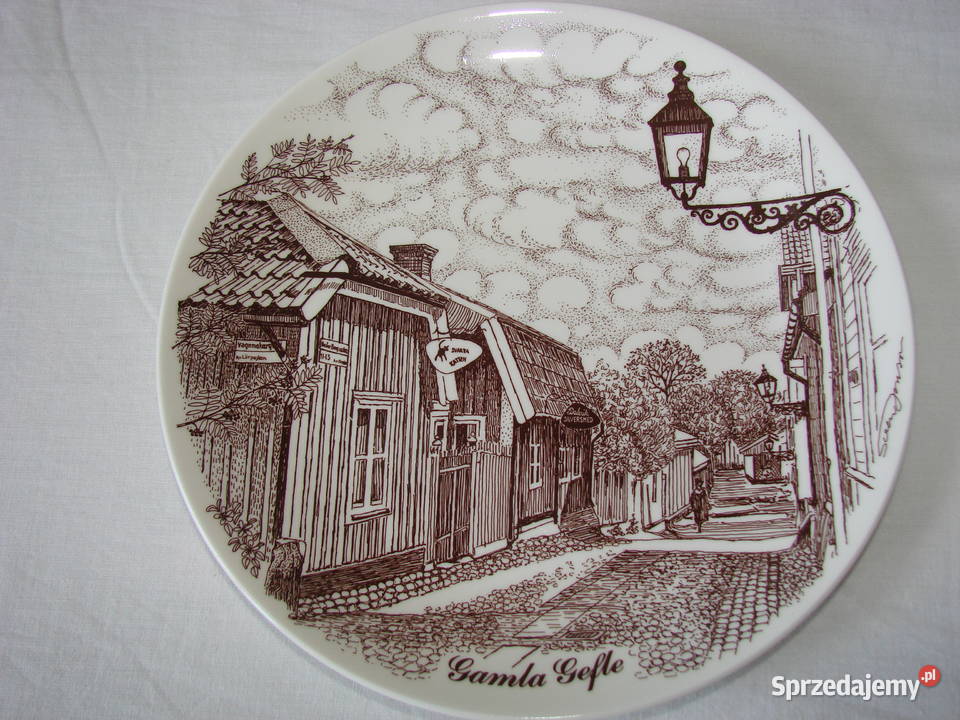 Gustavsberg talerz kolekcjonerski Pruszcz Gdański