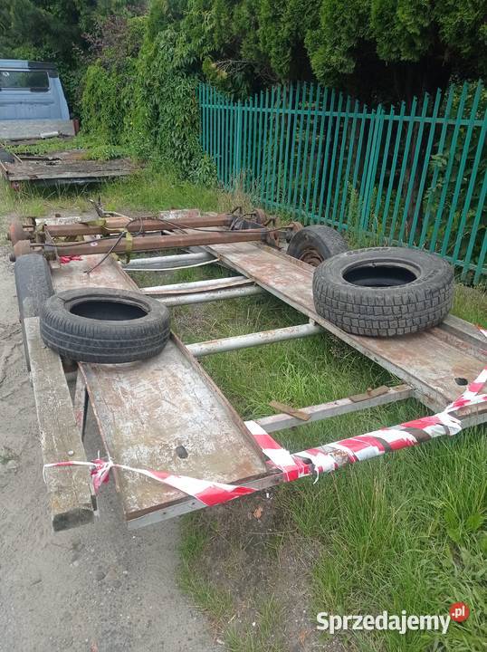 mocna przyczepa laweta 21x41 na pojedynczych śląskie Żywiec