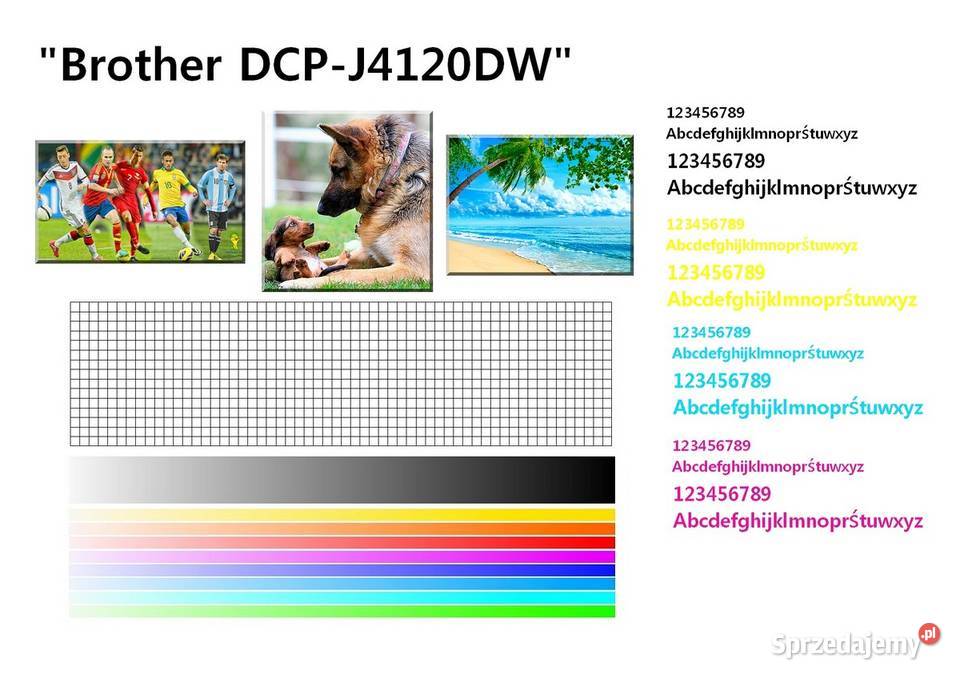 Atramentowa drukarka Brother DCPJ4120DW A4 A3 zachodniopomorskie Szczecin