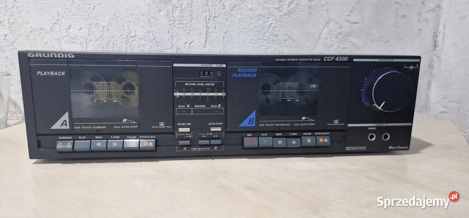 Magnetofon Stereo Cassette Deck Grundig CCF4300 Elektronika wielkopolskie Międzychód