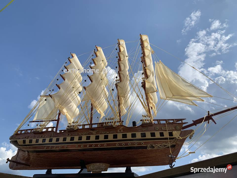 Drewniana Replika statku żaglowca France II Dekoracje i ozdoby mazowieckie Warszawa