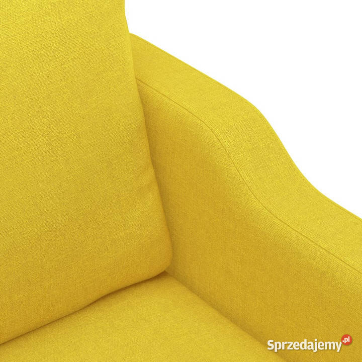 Sofa 2osobowa jasnożółta 140 tapicerowana Warszawa