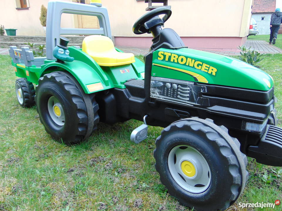 SMOBY Duży Traktor na pedały Dzieci STRONGER Smoby