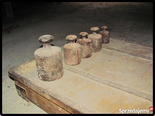 Waga dziesiętna rolnicza szalkowa z odważnikami Płock