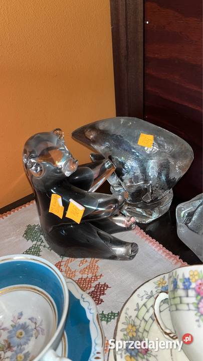 Figurka Miś Unikatowa Vintage FM Art szkło Antyki, Sztuka, Kolekcje Gdańsk sprzedam