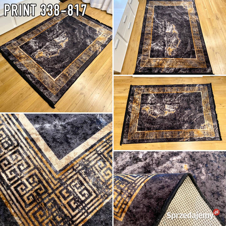 NOWOCZESNY DYWAN 130X190 PRINT 338817 CIENKI szary Białystok