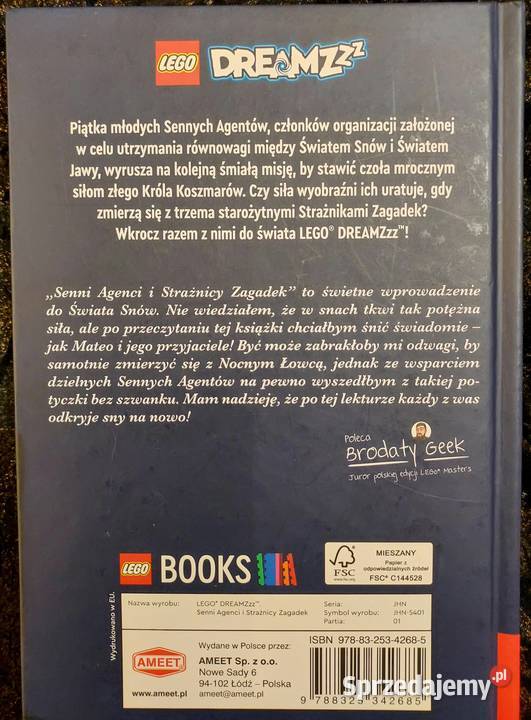 LEGO DREAMZzz Senni agenci i strażnicy zagadek ISBN 9788325342685 Wrocław