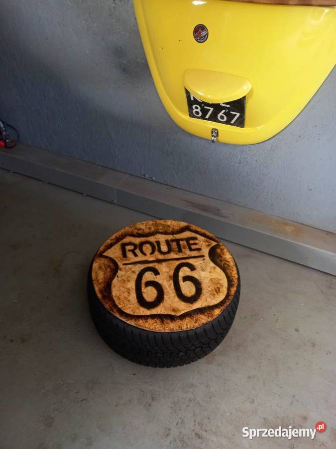 Stolik z opony samochodowej route 66 Będzin