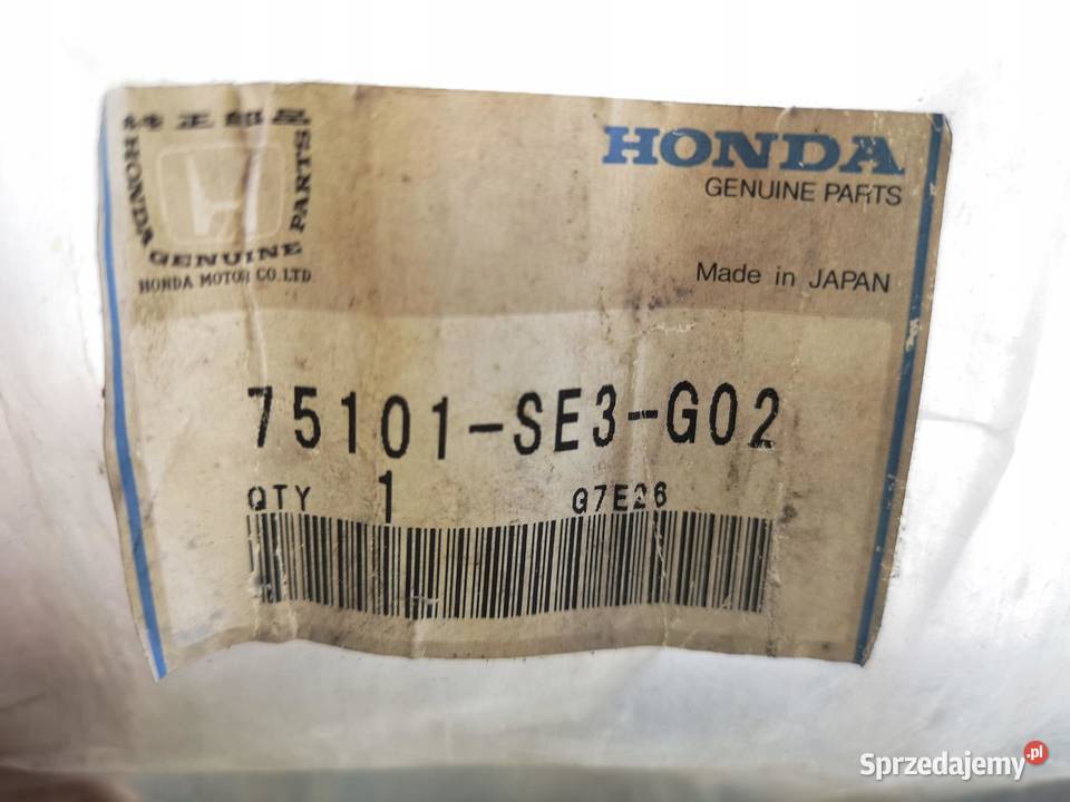 MOCOWANIE GRILLA ATRAPY HONDA ACCORD 8893 ORI sprzedam