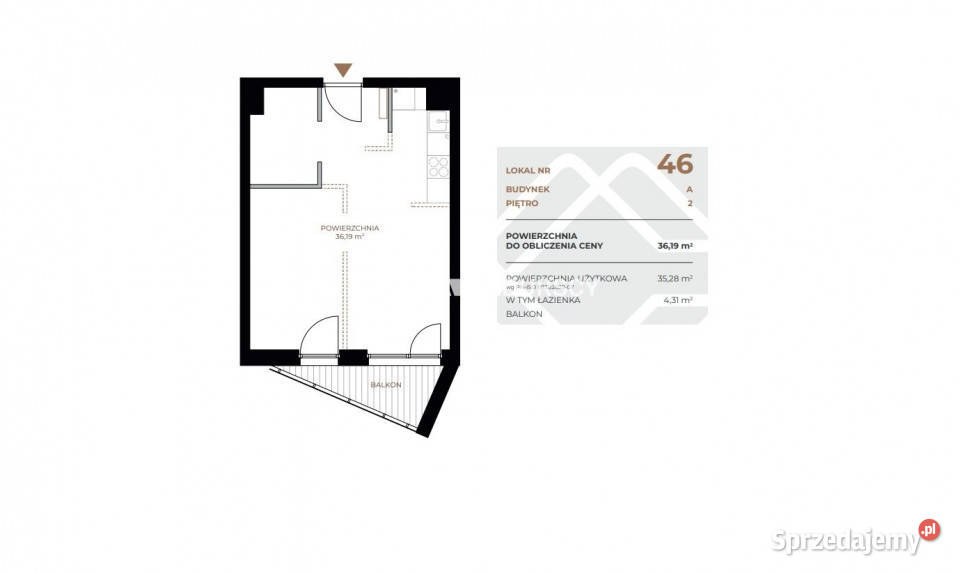 Mieszkanie 3619m 2pok Kraków sprzedam