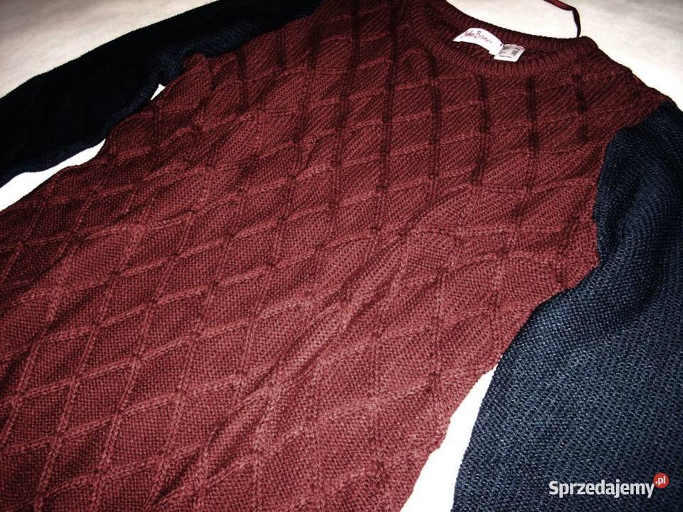 John Baner NOWY Sweter 44 46 burgundowy Nowy Sącz