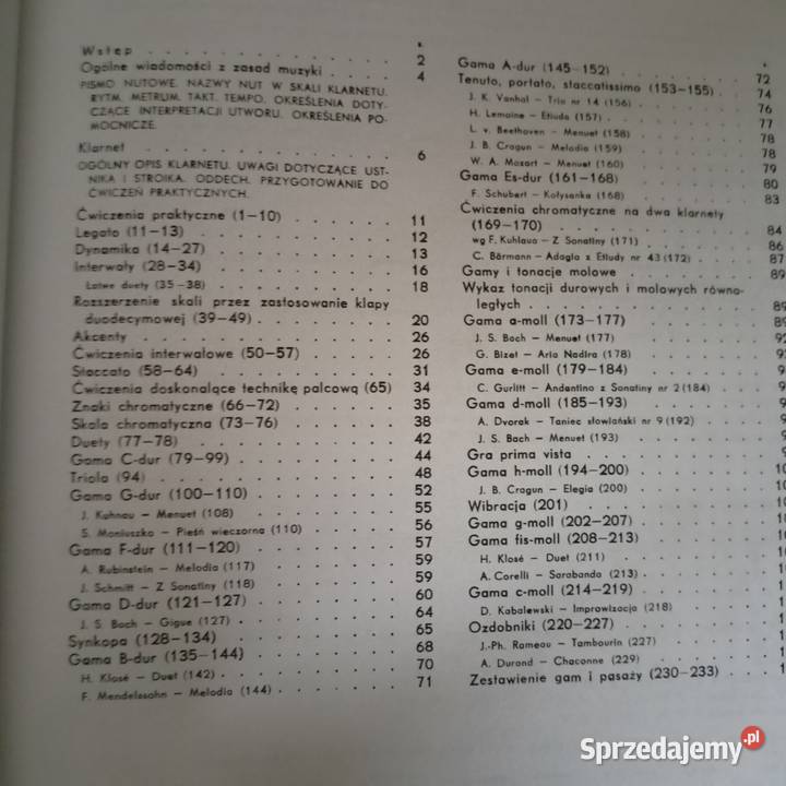 Szkoła na klarnet książki Warszawa księgarnia Podręczniki mazowieckie