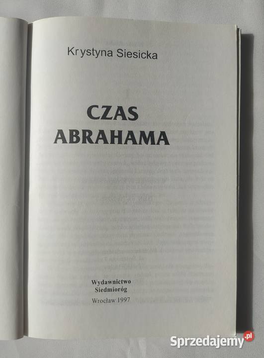 CZAS ABRAHAMA Krystyna Siesicka Hajnówka