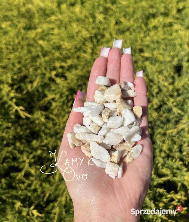 Grys Ogrodowy Biały Kamień Dekoracyjny do Ogrodu Trzebiel sprzedam