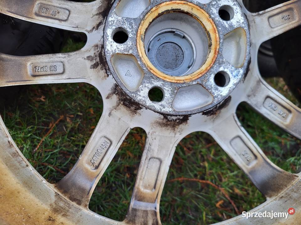 Komplet kół Alufelgi ET45 7J X 16 H2 opony Samochodowe kujawsko-pomorskie