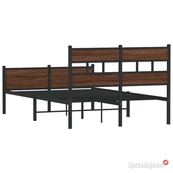 Łóżko bez materaca brązowy dąb 120x200 WM4017342
