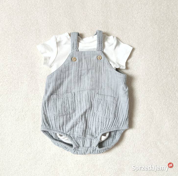 Komplet niemowlęcy body i rompers muślinowy HM H&M zachodniopomorskie Szczecin