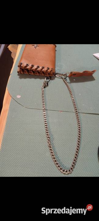 Portfel skórzany ręcznie robiony info opis foto Starachowice sprzedam