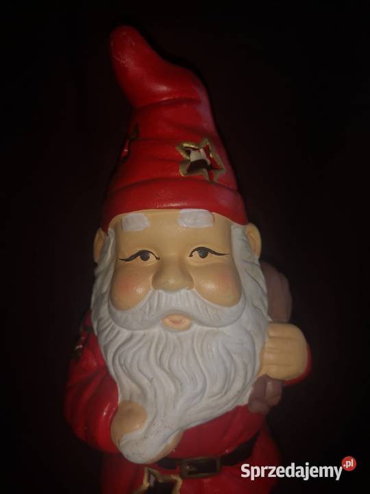 Mikołaj z workiem na świeczkę