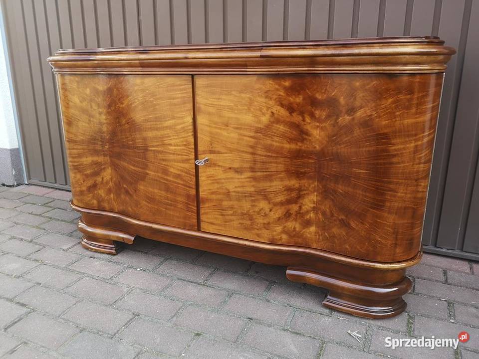 Komoda ARTDECO RTV Niska Orzech Stara Antyk Meble Swarzędz