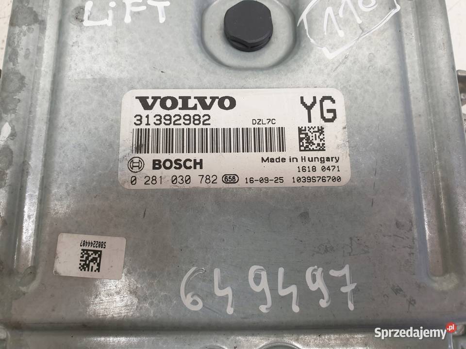 Volvo XC60 24 D5 STEROWNIK SILNIKA 0281030782 lubelskie Chełm sprzedam