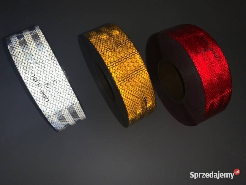 Taśmy odblaskowe 45m samoprzylepne szerokość 5 Pomiechówek