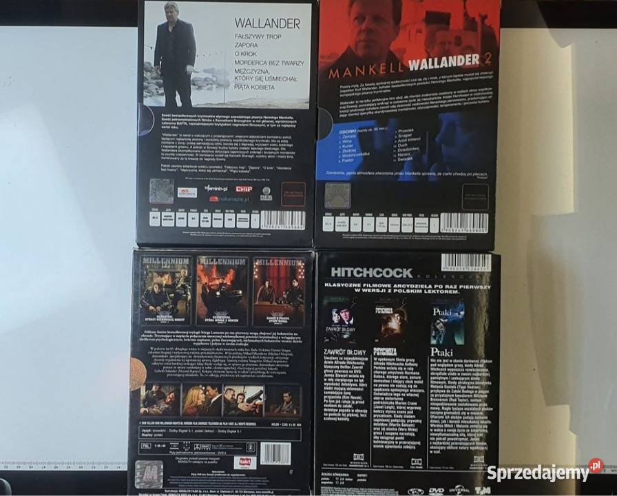 Zestaw DVD Mankell Wallander Millennium Grójec sprzedam