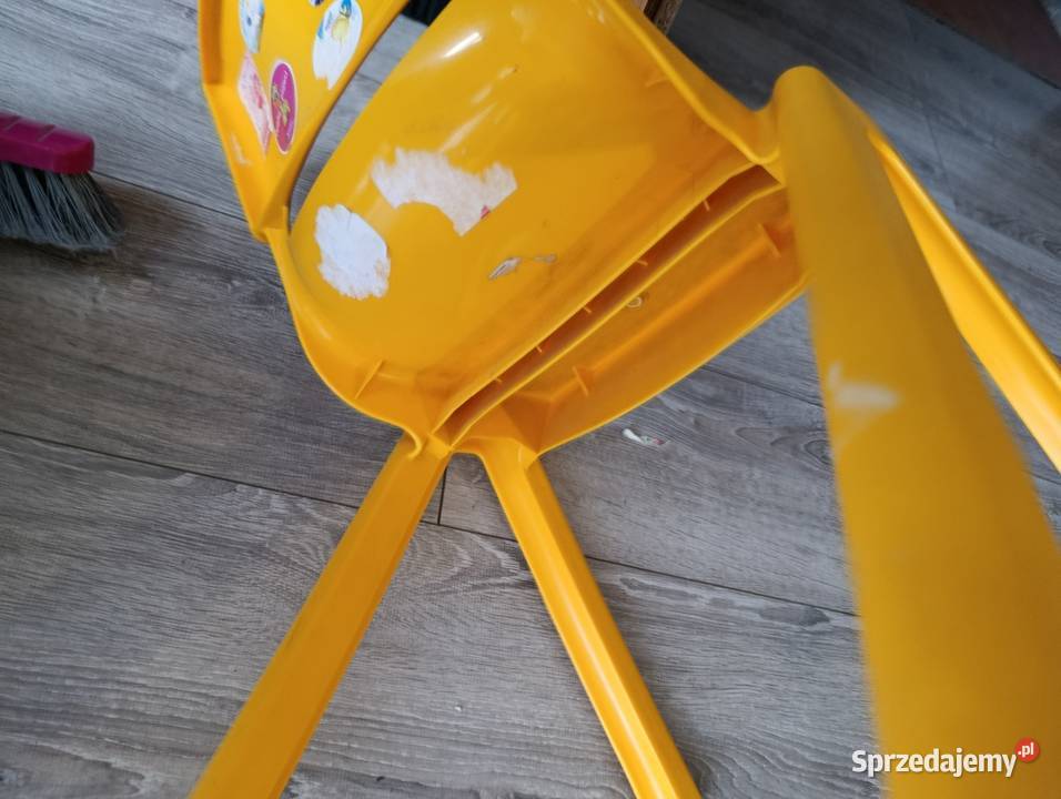 krzesło krzesełko żółte dzieci dziecka wielkopolskie Poznań sprzedam