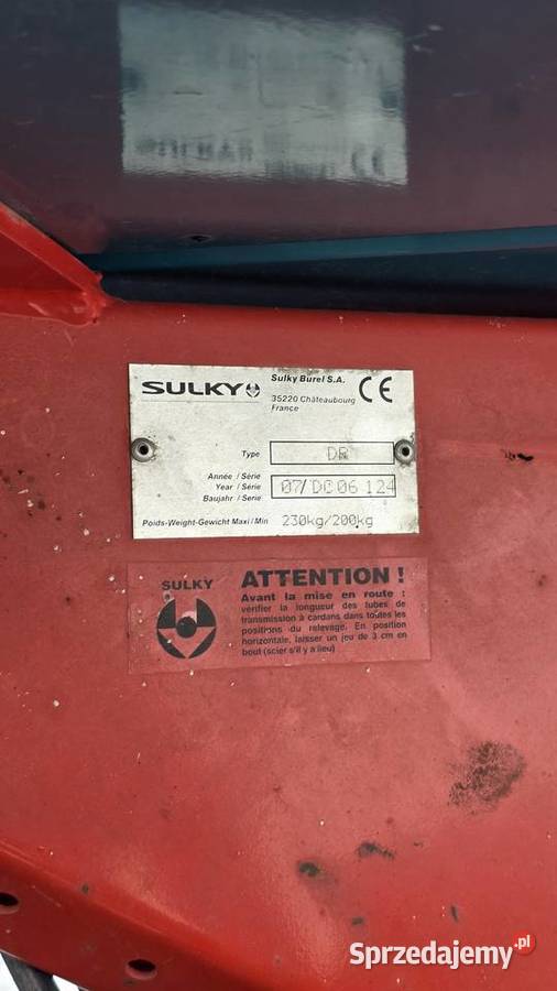 ROZSIEWACZ NAWÓZ SLUKY DRC 700l 21m Branice