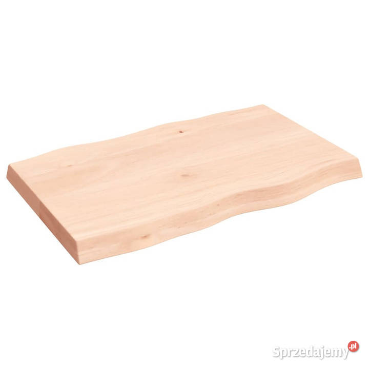 Blat stołu 80x50x26 surowy lity dąb naturalną Warszawa
