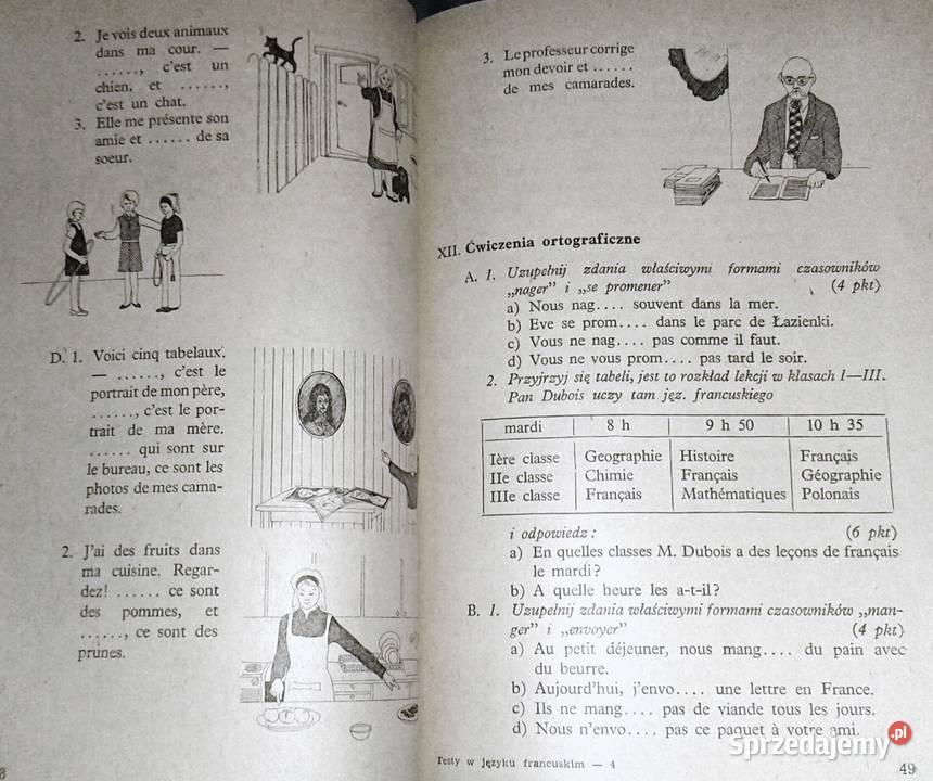 Testy w języku francuskim Jan Duliniec miękka Książki i Podręczniki lubelskie