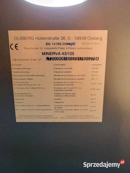 Kominek Piec na pellet KOZA kominkowy grzejnik Zielona Góra