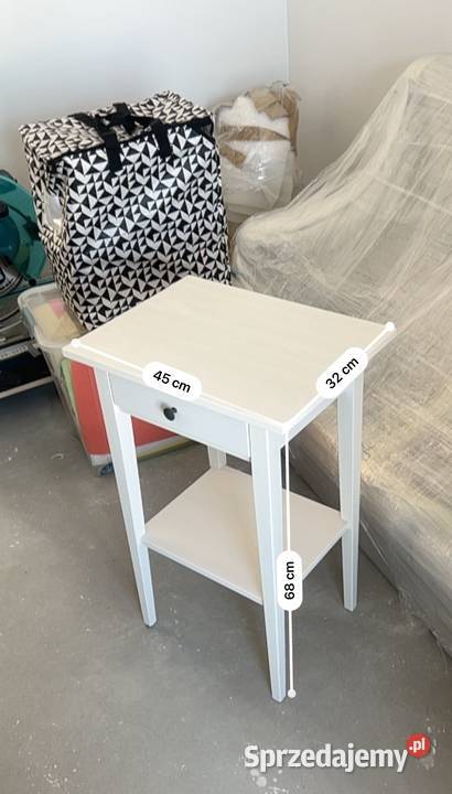 IKEA HEMNES stolik nocny biały 46cm