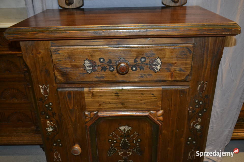 szafka z lustrem ręcznie malowana Będzin sprzedam