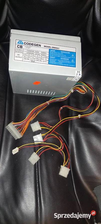 zasilacz Retro ATX 200W do komputera Ilość wentylatorów 1 Gdańsk sprzedam