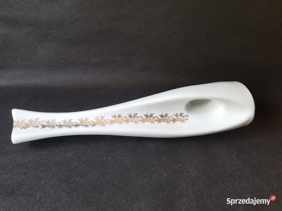 Stary wazon z dziurką porcelana Bogucice PRL