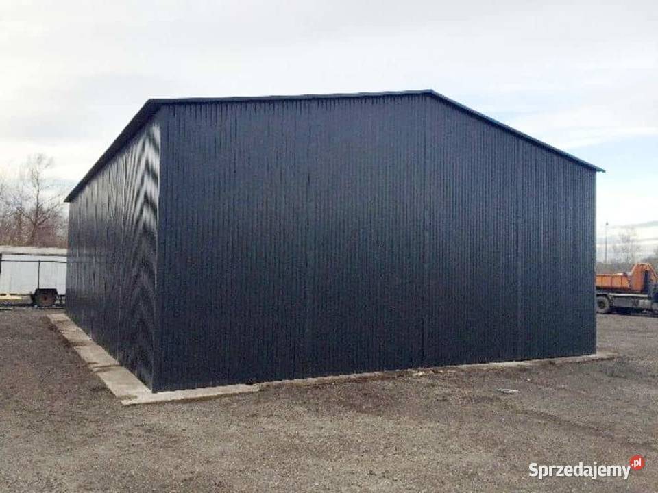 Blaszana montowana hala 1510 m czarna Kraków