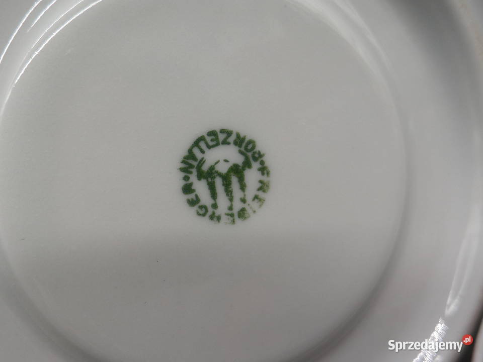 Filiżanka ze spodkiem Freiberger Porzellan Porcelana i szkło Raszków