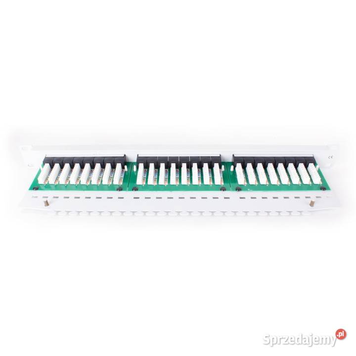 PATCH PANEL UTP CAT6 24 PORTY SZARY PGF6UTP24B5G Knurów sprzedam