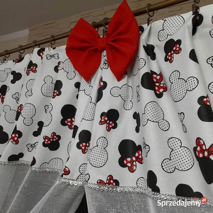 Firanki zasłonki myszka