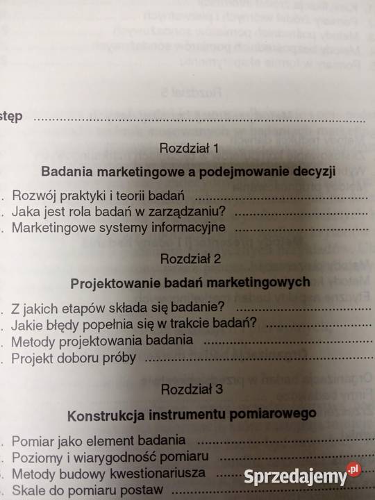 Badania marketingowe książki używane mazowieckie Warszawa
