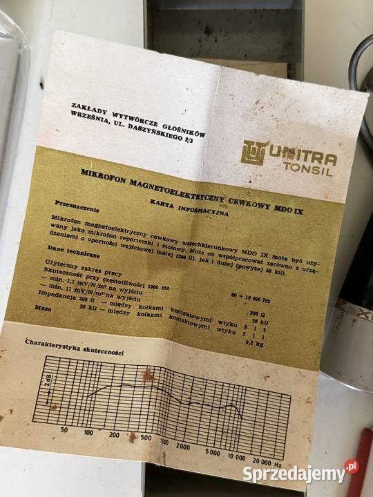 Magnetofon ZK120T unitra z mikrofonem szpulowy Wisznice