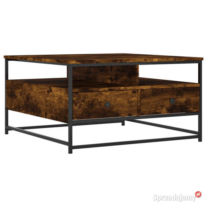 Stolik kawowy przydymiony dąb 80x80x45 WM835291 sprzedam